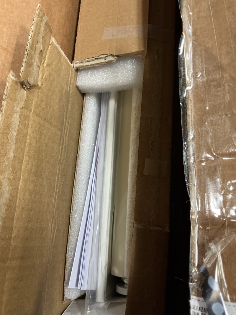 Condition photo showing New/Like New for smart motorized blinds with remote, cordless no-drill automatic roller shades, blackout electric blind for windows, linen stone, 34 x 64 34"w x 64"h linen stone