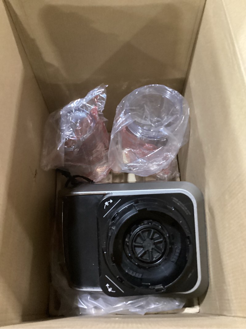 Condition photo showing Good Condition for Not tested!!!Ninja BL642 Nutri Ninja Personal & Countertop Blender with 1200W Auto-iQ Base, 72 oz. Pitcher, and 18, 24, & 32 oz. To-Go Cups with Spout Lids, For Smoothies, Shakes & More, Dishwasher Safe, Black