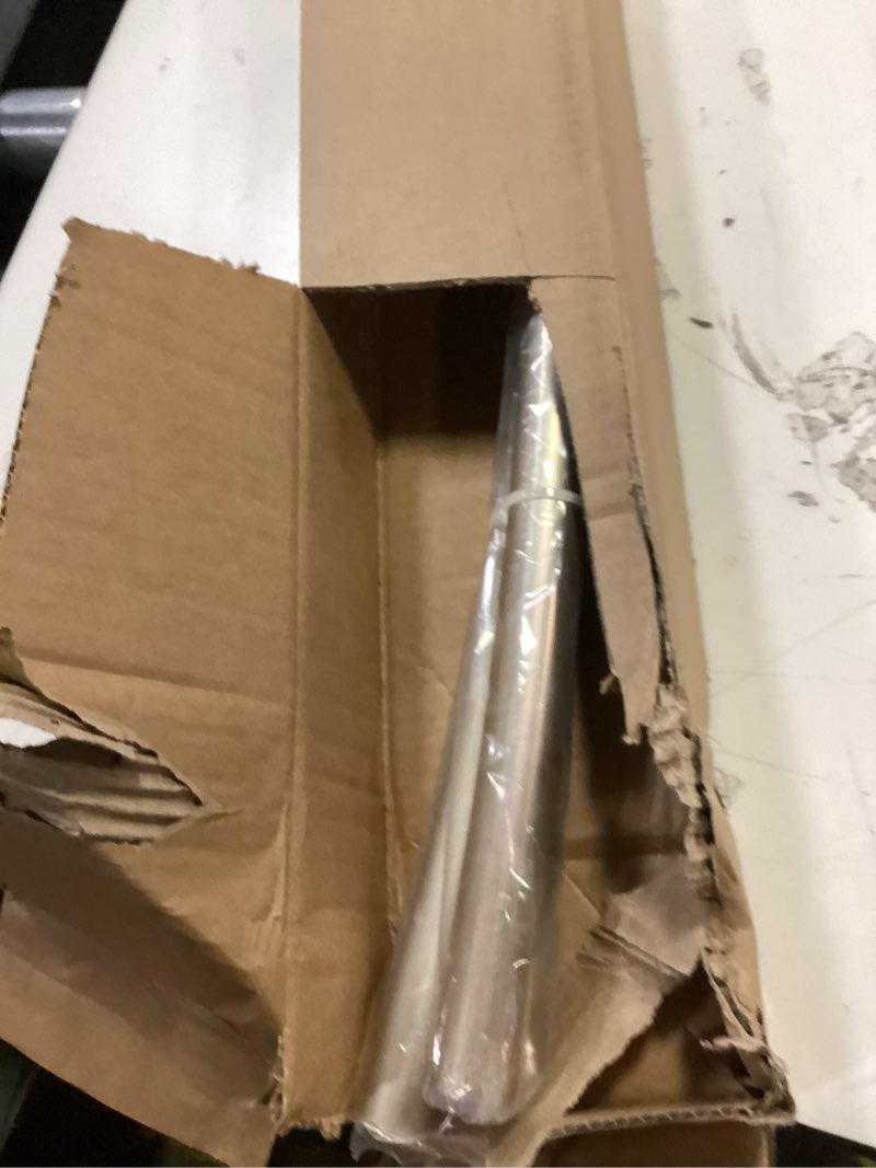Condition photo showing New/Like New for Curved Shower Curtain Rod For Bathroom 38-72 Inches, Adjustable Length, Curved Shower Rod, Metal Rods&Brackets, Round Shower Curtain Rods, Rotate Bracket For Large Shower Space, Need Drilling, Nickle Brush Nickel