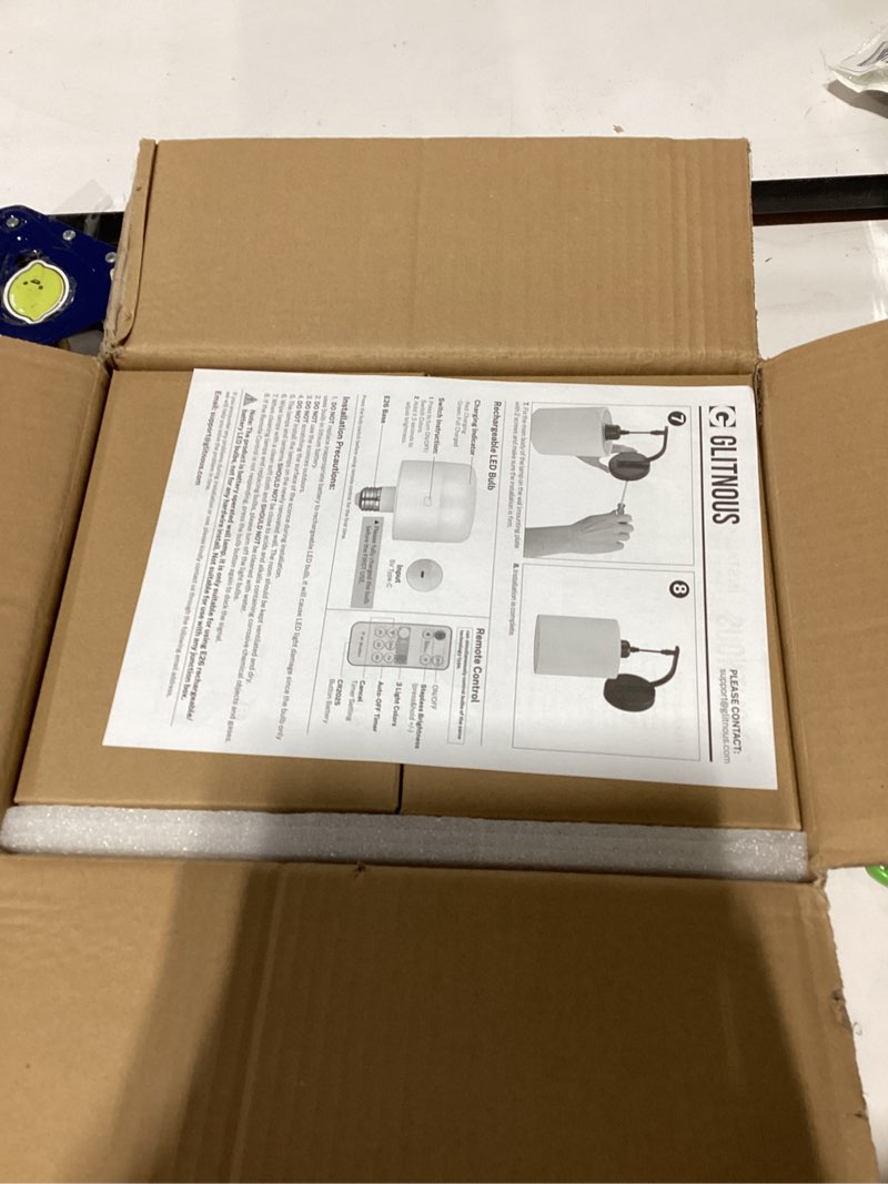 Condition photo showing New/Like New for Battery Operated Wall Sconce Set of Two, Pleated Fabric Rechargeable Wireless Wall Sconces with 13000mAh Bulb & Dimmable, Battery Sconces Wall Light Decor Set of 2 for Living Room, Black