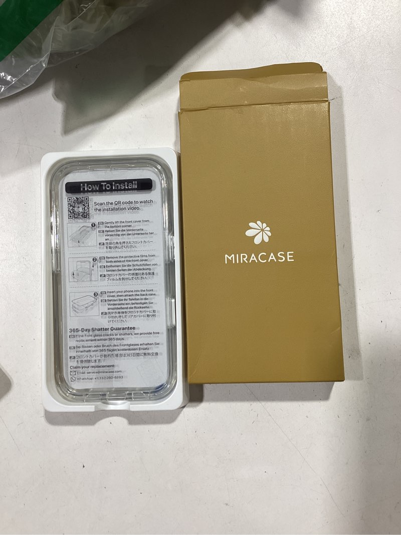 Condition photo showing New/Like New for miracase magnetic for iphone 17 pro case 6.3" [compatible with magsafe] full-body phone case with built-in glass screen protector & camera control,drop proof iphone 17 pro cover, clear iphone 17 pro clear
