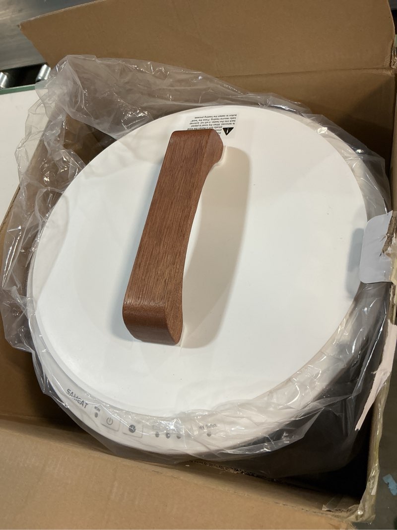 Condition photo showing Good Condition for SAMEAT Heated Towel Warmers for Bathroom - Large Towel Warmer Bucket, Wood Handle, Auto Shut Off, Fits Up to Two 40"X70" Oversized Towels, White