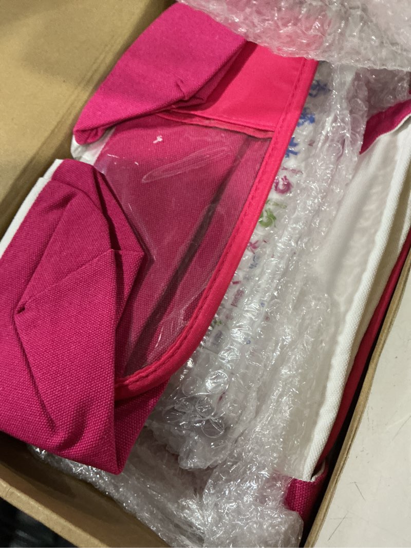 Condition photo showing Good Condition for soulchen 1.2 inch american mahjong tile set, 168 engraved mahjong tiles with tile bag, portable canvas tote bag & 4 dice - for beginners & enthusiasts adult game collection gift (hot pink, modern)