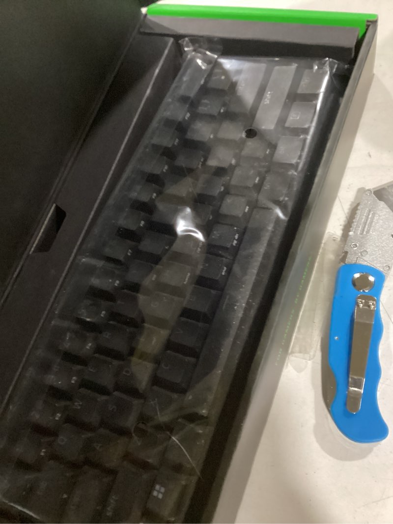 Condition photo showing Good Condition for Razer Huntsman V3 Pro Mini 60% Esports Gaming Keyboard: Analog Optical Switches - Razer Snap Tap - Rapid Trigger - Adjustable Actuation - Dual-Purpose Mod Keys - Doubleshot PBT Keycaps - Black Black Mini 60% 1000 Hz Polling