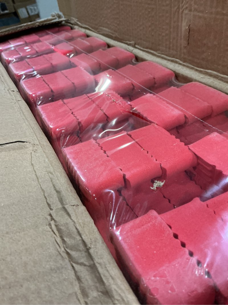 Condition photo showing New/Like New for ProsourceFit Exercise Puzzle Mat 1-in, Checkered EVA Foam Floor Tiles w/Non-Slip Texture, Gym Mat w/Interlocking Foam Tiles for Adjustable Surface, Shock Absorbing, Waterproof Gym Flooring, Red Red - 1 Inch - 6 Tiles - 24 Sq Ft 24"L x 24"W x 1"Th