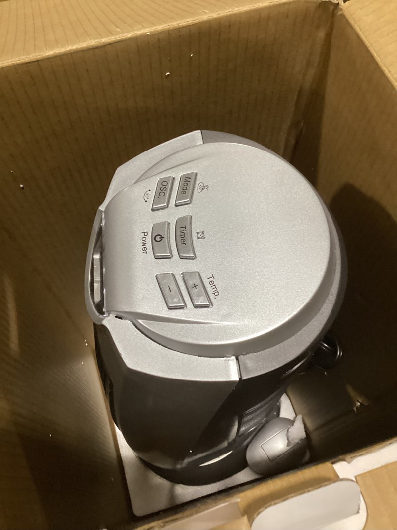 Condition photo showing Good Condition for Comfort Zone 1500W Oscillating Ceramic Tower Space Heater – Portable Electric Heater, Digital Display, Remote Control, 80° Oscillation & 12H Timer – Tip-Over & Overheat Protection for Home & Bedroom