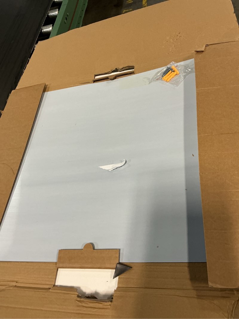 Condition photo showing Good Condition for 24" x 30" reversible metal backsplash matching screws | compatible with broan-nutone sp3004 - ultra flat and flushed metal panel splatter guard for stovetop easy installation