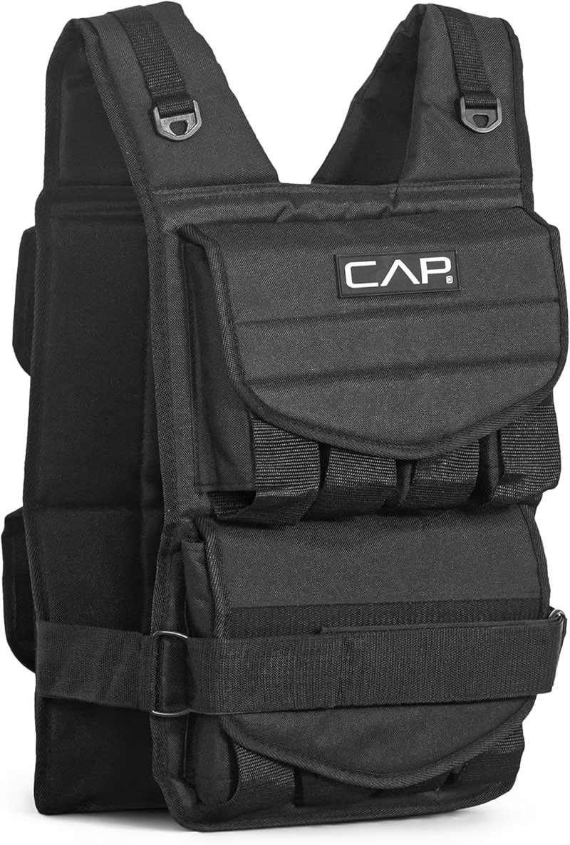 cap adjustable weighted vest | 40 - 150-lb options