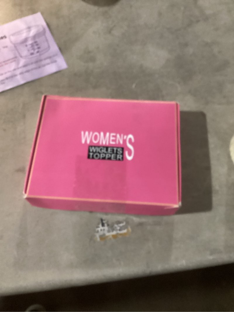 Condition photo showing Good Condition for Ms Taj 11" Short Wavy Hair Topper for Thinning Hair, Lightweight Synthetic Hairpiece for Women, 6.5x