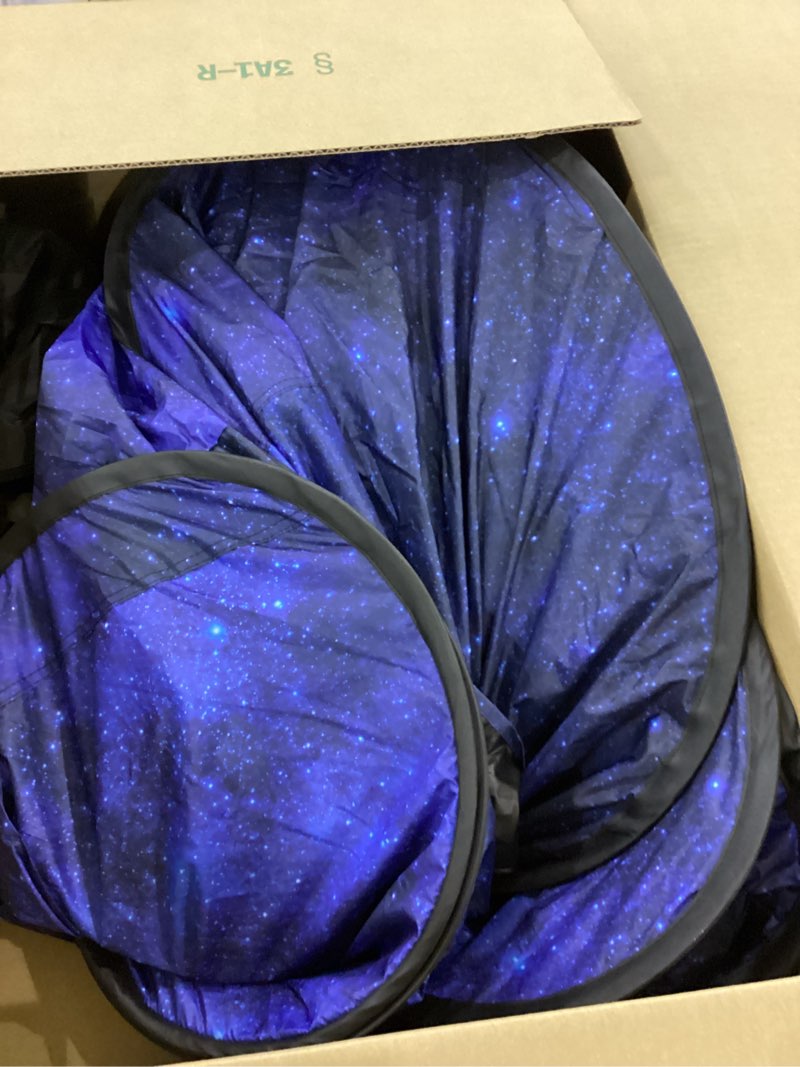 Condition photo showing Good Condition for OUTREE Sensory Tent 47 * 47 * 47 in, Starry Night Print, Sensory Tent for Kids with Autism, pop up Play Room Starry Blue