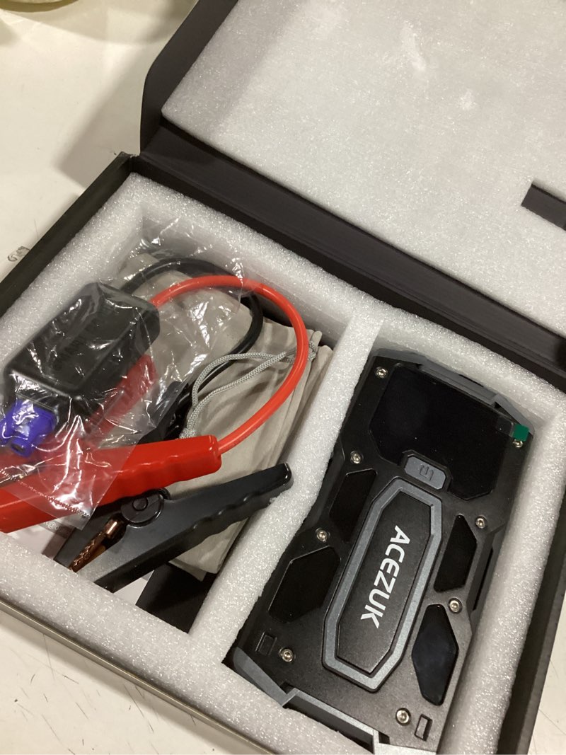 Condition photo showing Good Condition for car jump starter,12v 8-in-1 jump starter battery pack 6000a, up to 7.0l gas & 5.5l diesel engines quick charge 3.0 power bank jumper cable with led,large screen