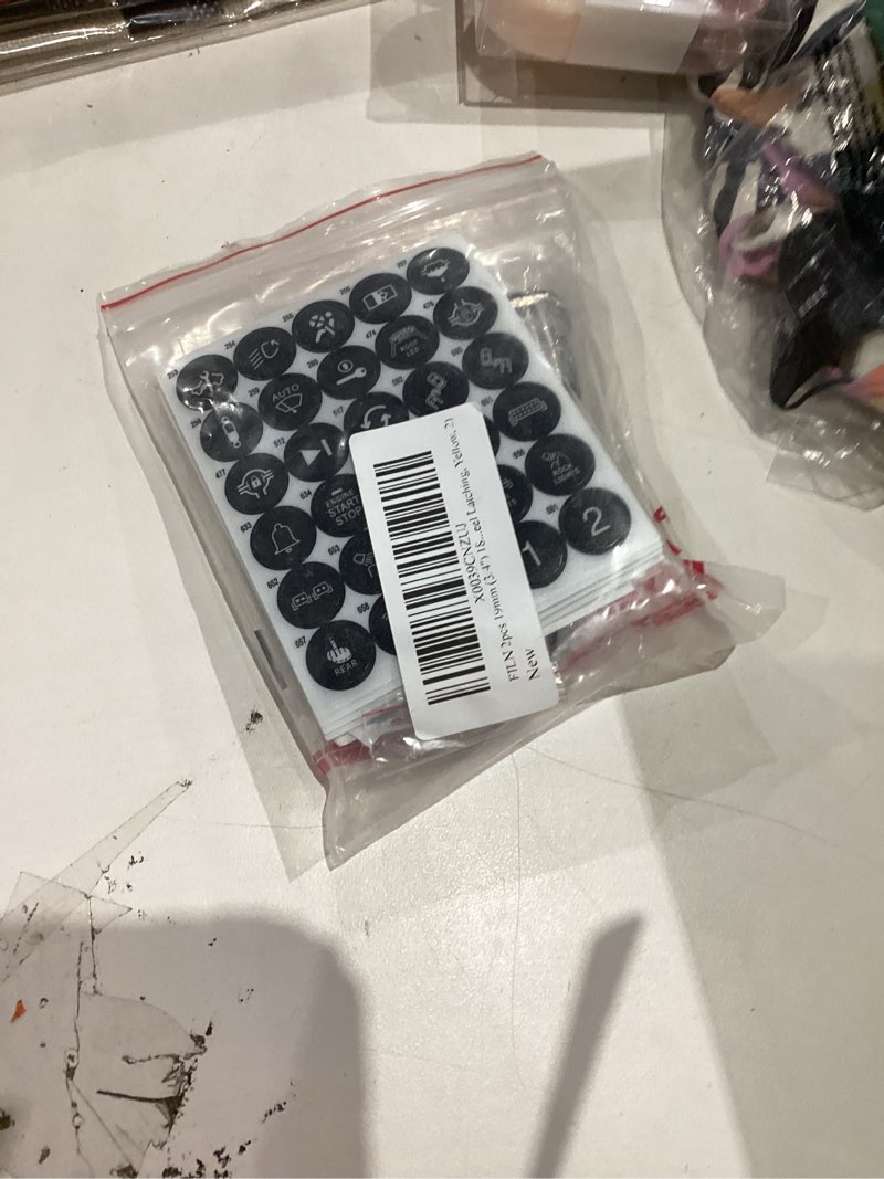 Condition photo showing New/Like New for 2pcs 19mm (3/4'') 185 symbols 12v push button switches 24v ip67 metal automtive boat marine car for led waterproof momentary or latching horn (19mm 3/4" in stainless steel latching, yellow, 2)