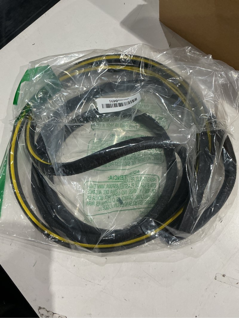 Condition photo showing As Is for black and yellow rubber seal