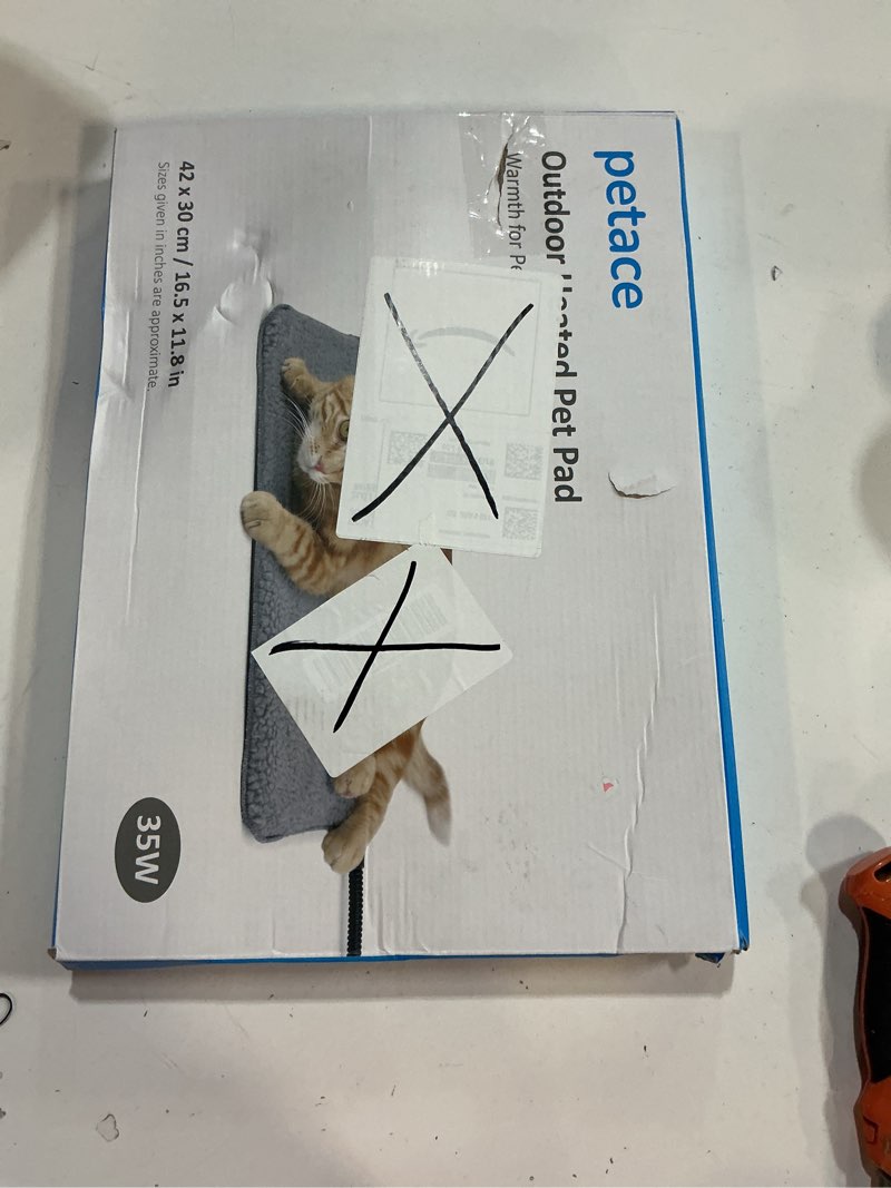 Condition photo showing Good Condition for Outdoor Heated Pad for Small Animals, Anti-Bite & Waterproof Cat Heating Pad, Indoor Pet Warmer for Cat Houses/Rabbit Hutches/Chick Brooders in Extreme Weather, 16.5" x 11.8", 35 Watts