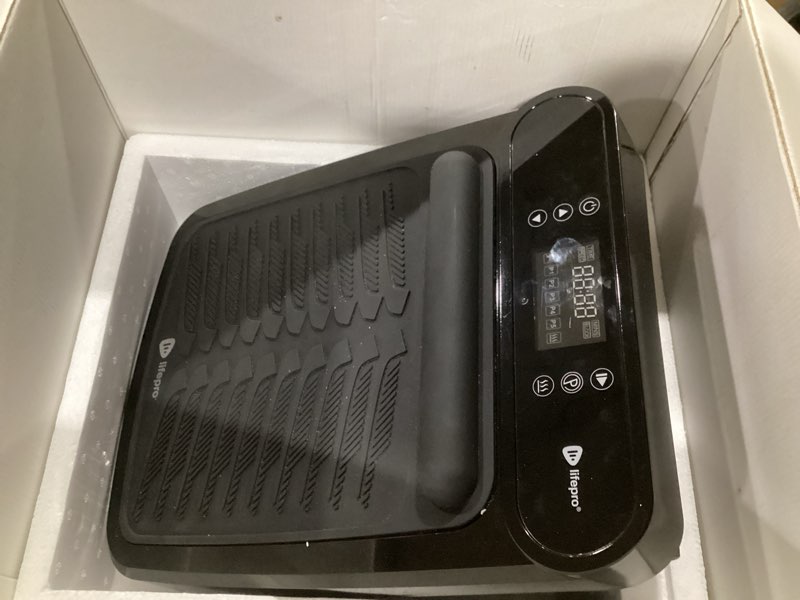 Condition photo showing As Is for LifePro VibraFlow Foot Massager for Neuropathy - Relaxing Calf and Foot Therapy with Heat Option for Maximum Soothing Relief - Massager for Blood Circulation and Revitalization Black Vibraflow Heat