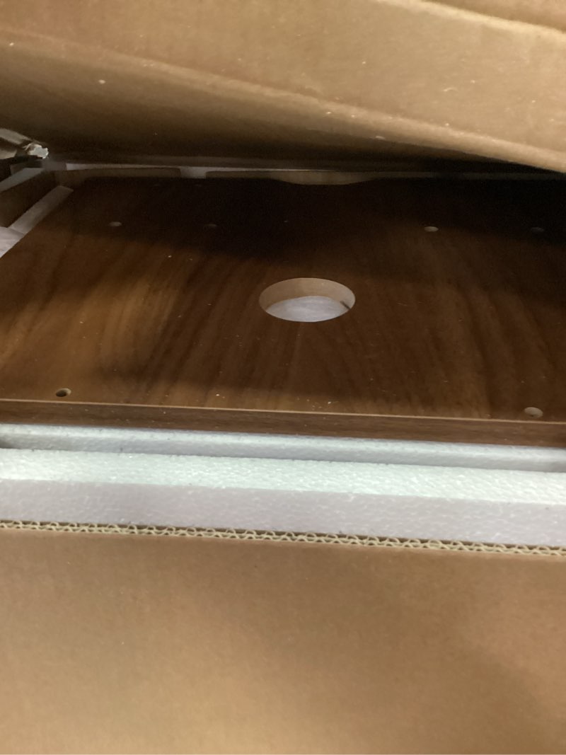 Condition photo showing Good Condition for floating nightstand bedroom bedside table - floating night stand set 2 for small spaces, wall mounted cabinet with storage drawer, brown modern night stand for dorm hallway entryway brown walnut set of 2