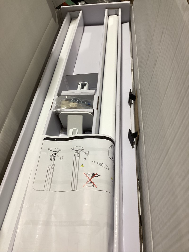 Condition photo showing As Is for Sound Bass ERA300 Floor Stand, Premium Metal Design, Twin Pack (2pcs), White, Compatible with Sonos ERA 300 Speaker, Accessories Included, Cable Management, Designed in The UK, Double, Pair