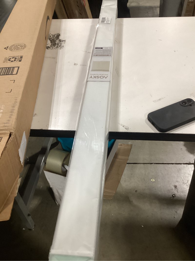 AOSKY Light Filtering Roller Shades Cordless Blinds for Windows, Free-Stop Shades with Valance, 99% 