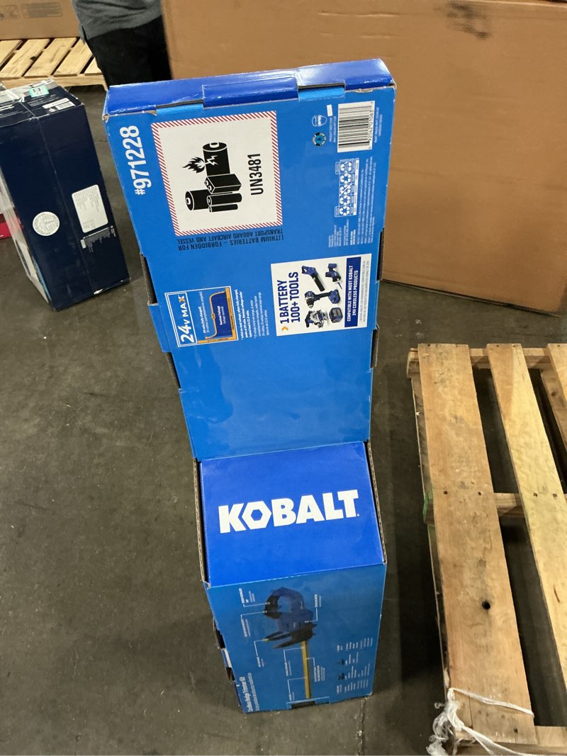 Condition photo showing As Is for kobalt 24-volt max 24-in dual cordless electric hedge trimmer (1-battery included)