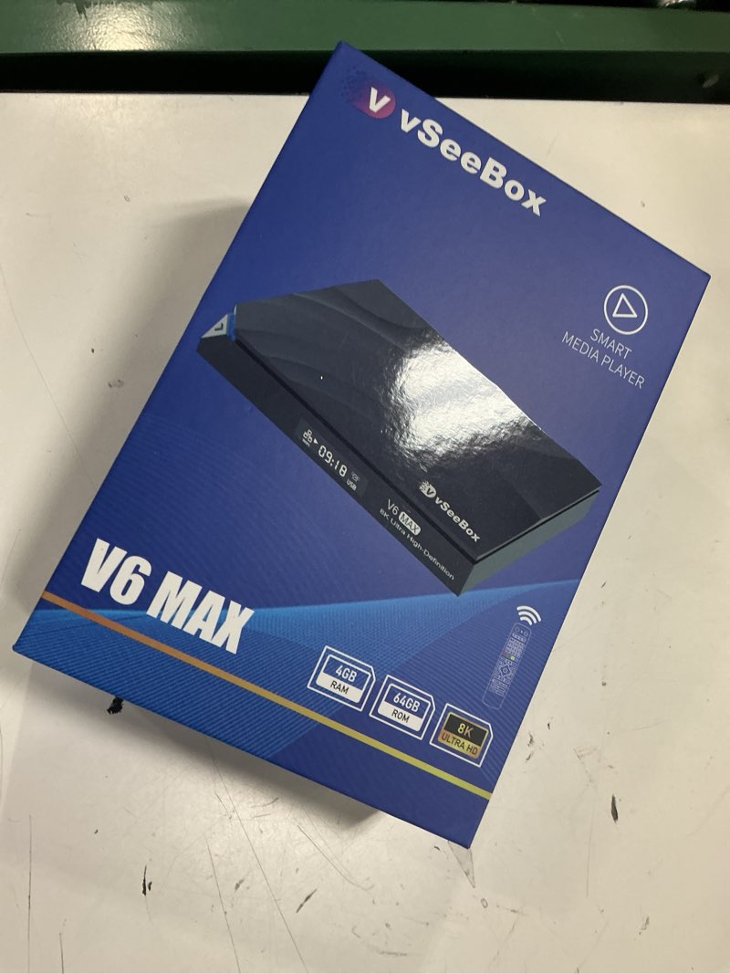 Condition photo showing Good Condition for vseebox v6 max version voice control, 8k hdmi, android 14, 4gb ram, 64gb storage