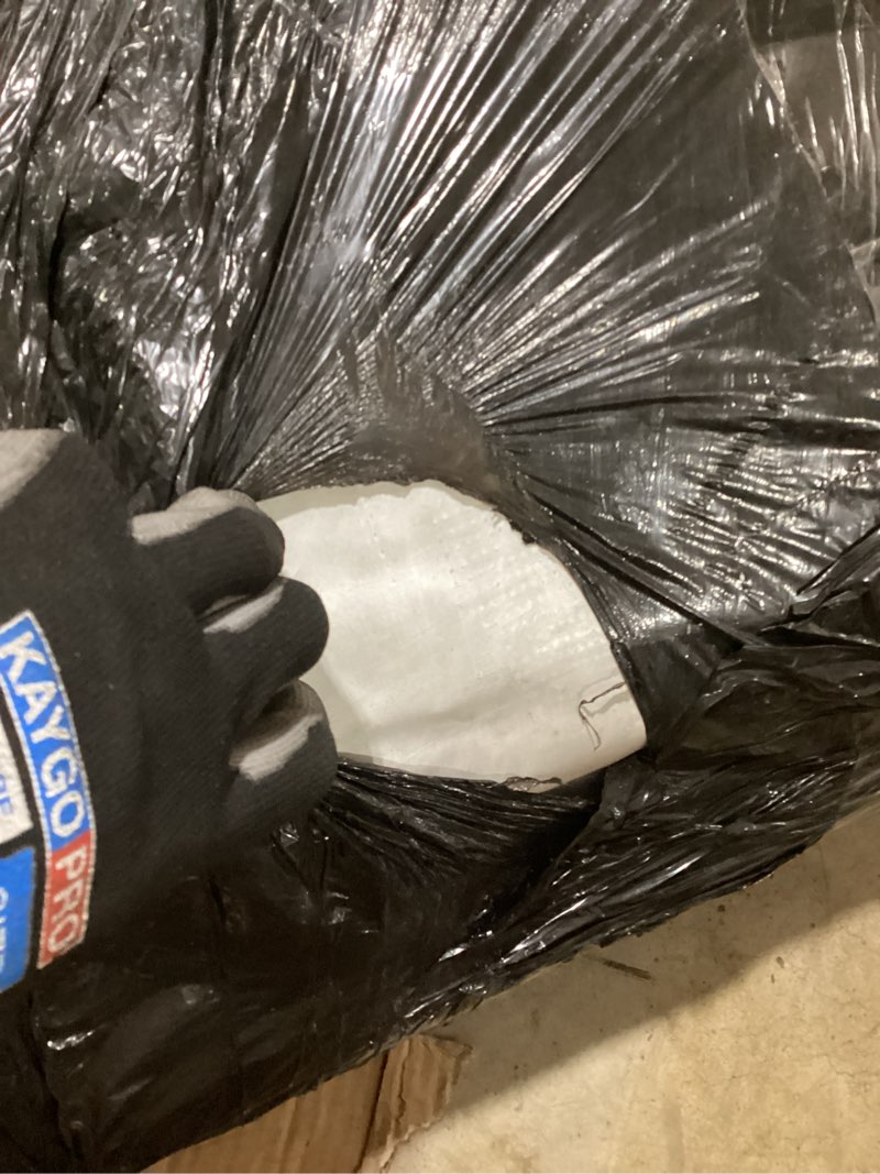 Condition photo showing As Is for (similar item) heavy duty white poly tarp 20' x 30' - multipurpose protective cover - durable, waterproof, weather proof, rip and tear resistant - extra thick 12 mil polyethylene - by xpose safety
