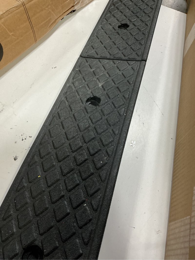 Condition photo showing As Is for heavy-duty rubber speed humps,garage humps for asphalt concrete gravel driveway,rubber cable ramp cord cover cable protector ramps wire hose protective(100x15x3cm