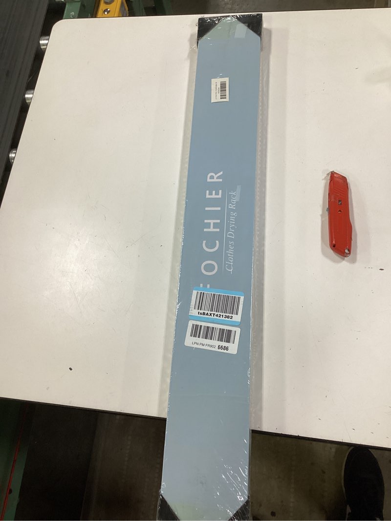 Condition photo showing New/Like New for FOCHIER F Laundry Drying Rack Wall Mounted Clothes Drying Rack Collapsible with 5 Aluminum Rods and Drilling Template Long Screwdriver Bit 60 lbs Capacity (White, 31.5") 31.5" White