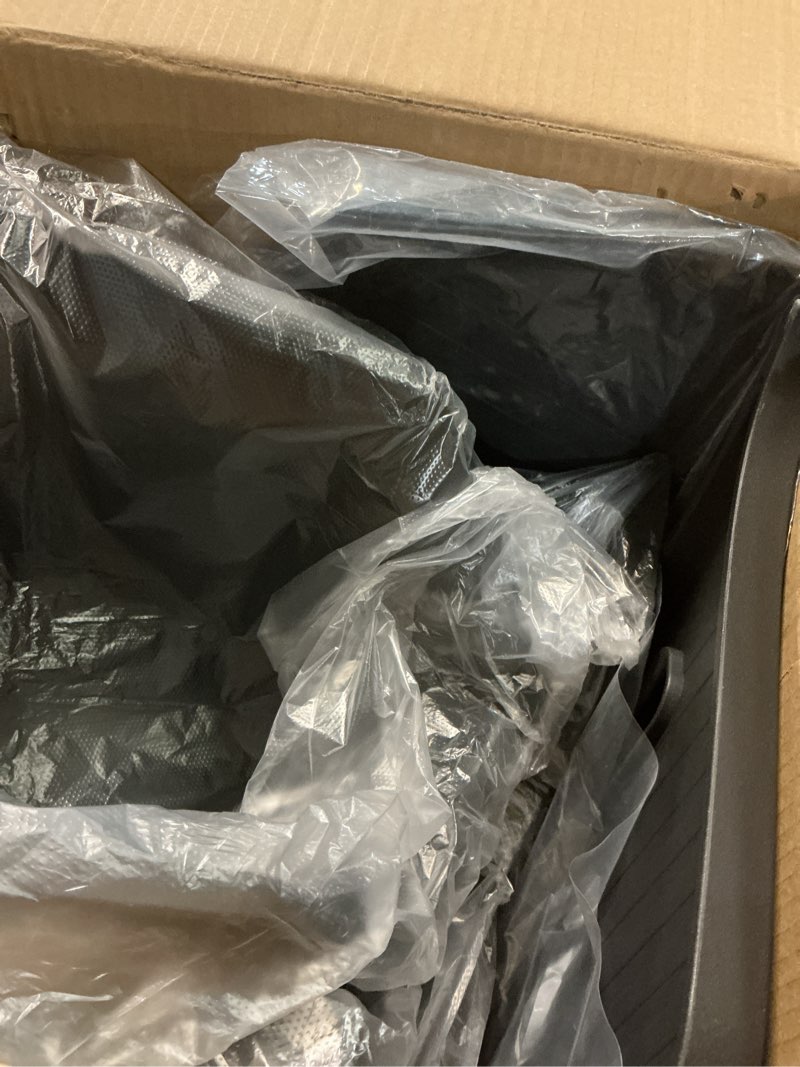 Condition photo showing Good Condition for New 2025 2026 Model Y Juniper Rear Trunk Storage Bins with Lids 2PCS Refresh Model Y Rear Trunk Storage Box TPE Waterproof Trunk Organizer for Model Y Juniper Interior Accessories 2025-2026 Model Y Trunk Storage Bin