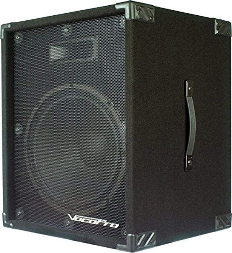 VocoPro PV-1800 400W Active Speaker with Built in Digital Echo Mixer Active 15 Vocal Speaker