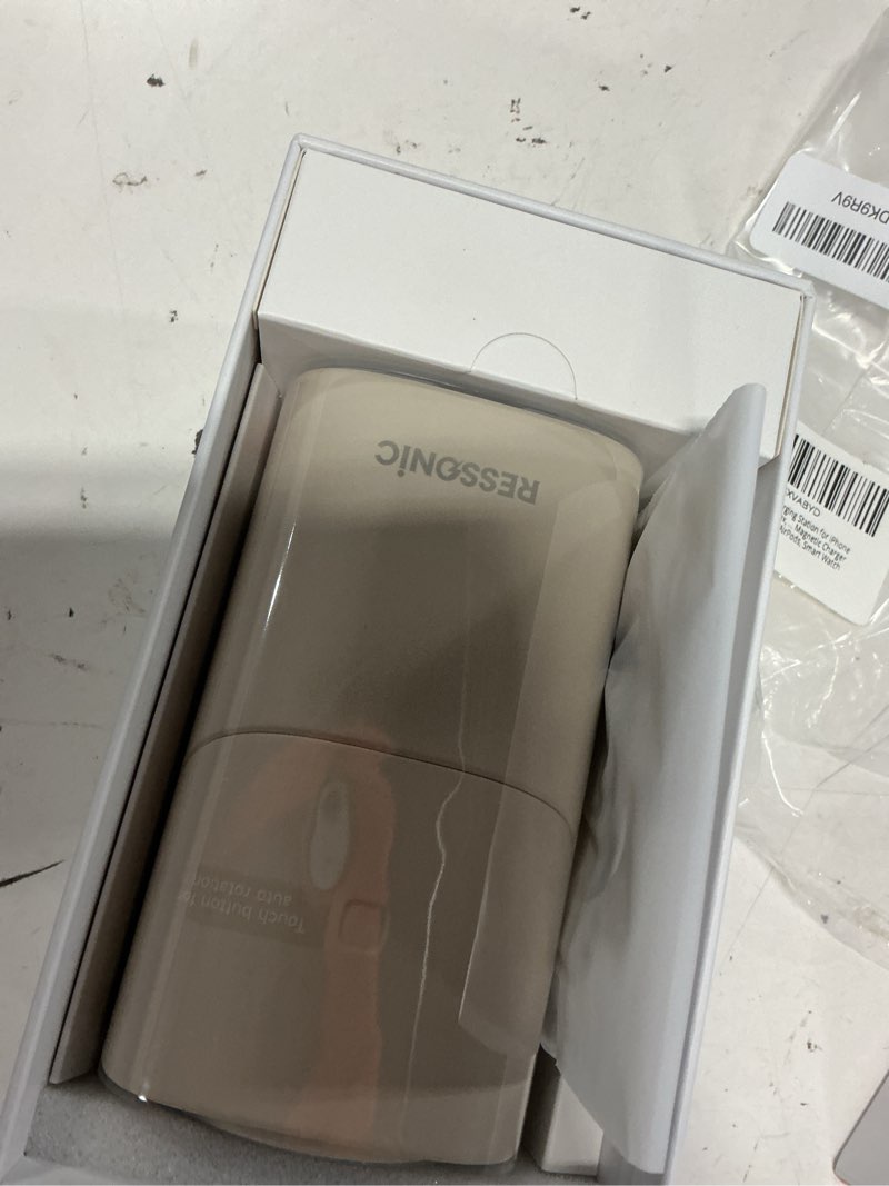 Condition photo showing Good Condition for 3 in 1 wireless charging station for apple & samsung, 25w fast magnetic wireless charger stand for magsafe iphone 17/16/15/14/13/12 pro max, galaxy s25/24/23/22, airpods, iwatch (with 45w adapter) white color