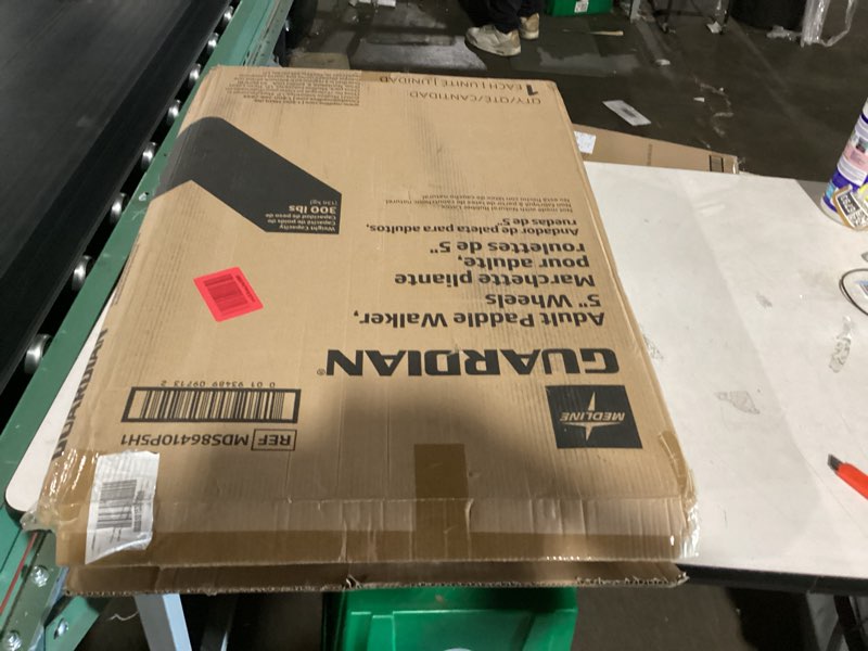 Condition photo showing New/Like New for medline two-button folding walkers with 5" wheels