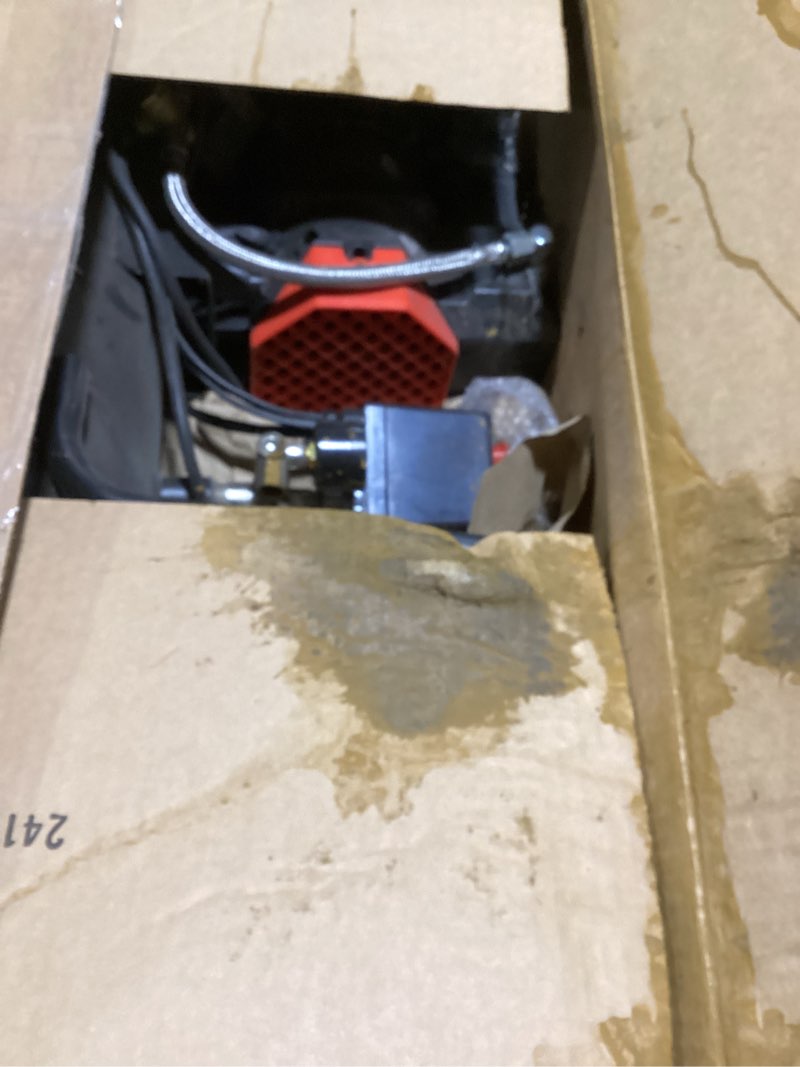 Condition photo showing As Is for 10Gal Ultra Quiet Oil-Free Air Compressor Portable, Max 115PSI 2HP 8.76CFM 70dB Low Noise Air Compressor for Auto Repair, Bike Tires, Garage Spray Painting 110V/60Hz