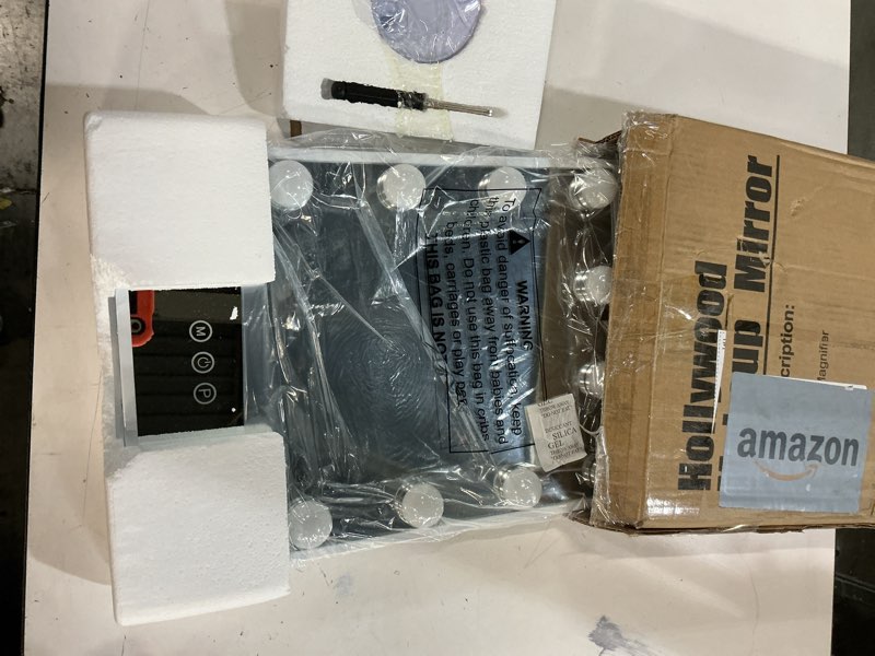 Condition photo showing New/Like New for VANITII Lighted Vanity Hollywood Mirror with 12 Dimmable Bulbs Smart Touch Control 3 Colors Light fo