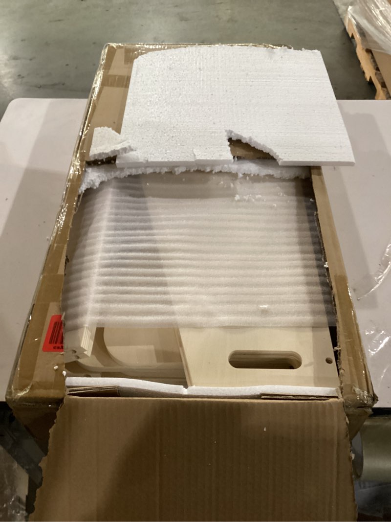 Condition photo showing Good Condition for Kids Bookshelf Wooden-3 Tier Montessori Toddler Baby Bookshelf for Kids Room, Playroom, Classroom, Wooden Nursery Book Shelves, Natural