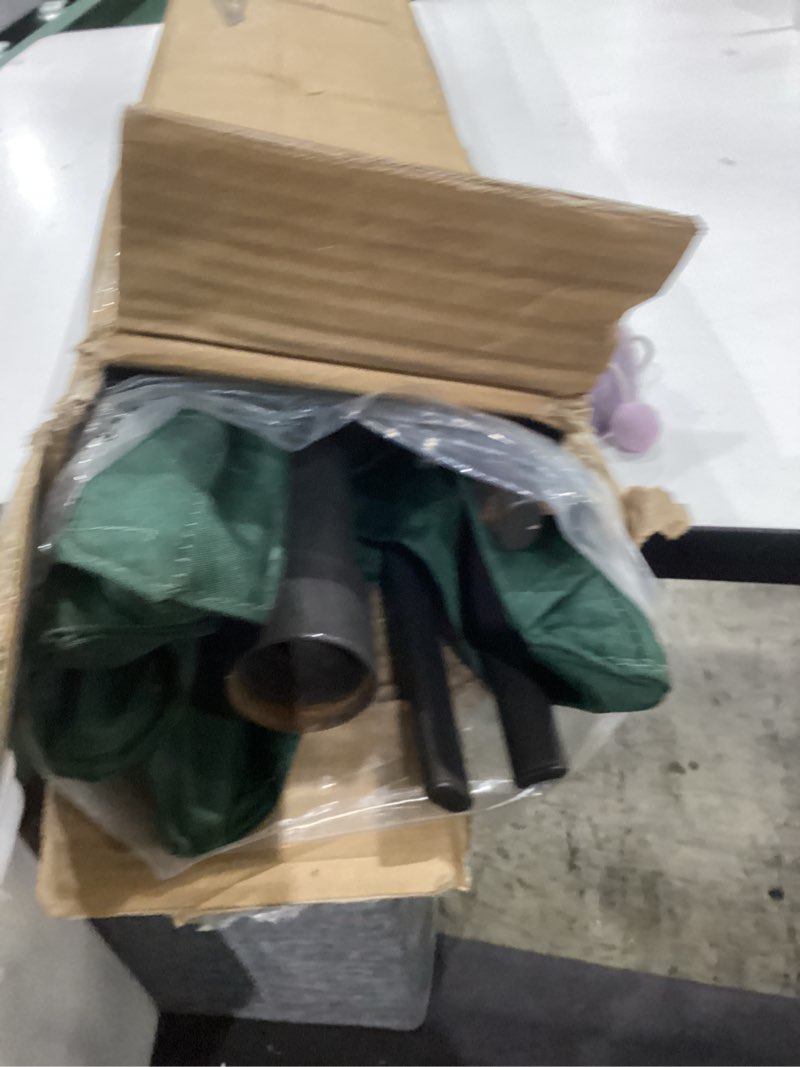 Condition photo showing Good Condition for blissun 9' outdoor patio umbrella, outdoor table umbrella, yard umbrella, market umbrella with 8 sturdy ribs, push button tilt and crank dark green