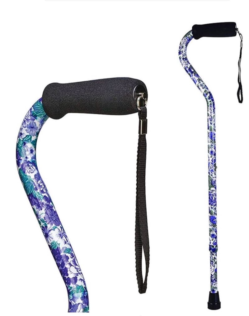 DMI Adjustable Designer Cane with Offset Handle Copper Swirl 1 Count (Pack of 1)