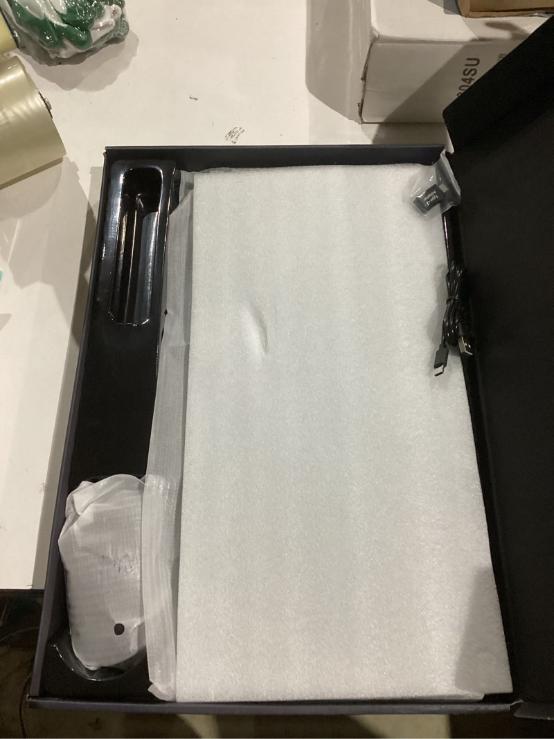 Condition photo showing New/Like New for SABLUTE Wireless Keyboard and Mouse Combo, Rechargeable 4000mAh Light up Quiet Keyboard with Wrist Rest & Phone Holder, Ergonomic Silent Typing for PC/Mac/Laptop/Windows/Chrome OS Black