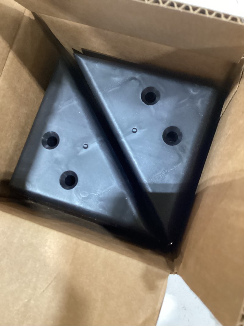 Condition photo showing Good Condition for JSP Manufacturing 3" Triangle Plastic Furniture Black Corner Legs - Sofa Couch Chair Ottoman (4 Legs)