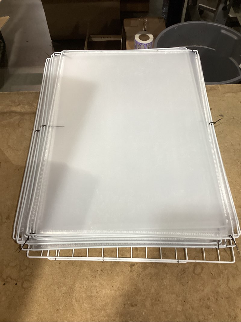 Condition photo showing As Is for brian & dany dog playpen portable for small animals, dog play pen indoor, transparent pet playpen for puppies, cats, 80" l x 40" w x 28" h