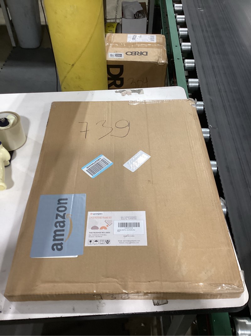 Condition photo showing New/Like New for upsimples 18x24 picture frame black 3 pack, scratch-proof poster frames 18 x 24 for photo gallery - slide-in strips, horizontal or vertical wall mounting