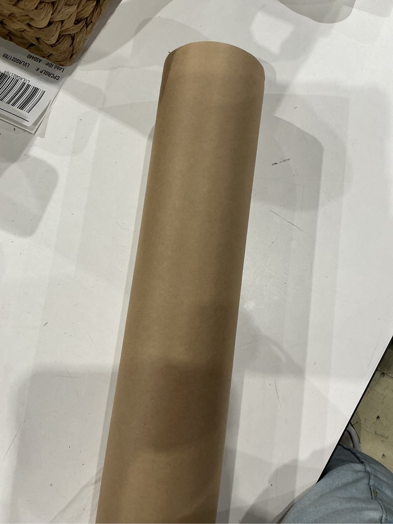 Condition photo showing Good Condition for smart&casual 36" x 2,520" (210') brown kraft craft paper roll for gift wrapping bulletin board bouquet flower kids art packing parcel table covering 70gsm 50lb (brown, 36" x 210') brown 36" x 2520"