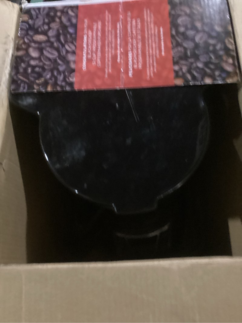 Condition photo showing New/Like New for black+decker 12-cup digital coffee maker, programmable, washable basket filter, sneak-a-cup, auto brew, water window, keep hot plate, black