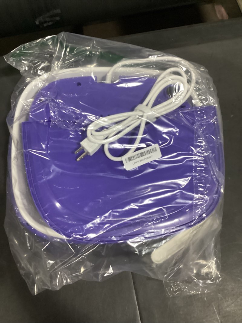 Condition photo showing Good Condition for hospan collapsible foot spa electric rotary massage, foot bath with heat, bubble, remote, and 24 motorized shiatsu massage balls. pedicure foot spa for feet stress relief - fs02a blue