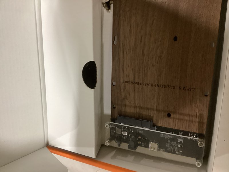 Condition photo showing New/Like New for SAS to USB 3.0 Adapter,SAS SATA Hard Drive Docking Station for 2.5/3.5 inch SSD HDD, External Hard Drive Reader with 12V/2A Power Adapter, Tool-Free,Support up to 20TB