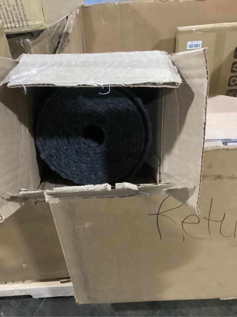 Condition photo showing Good Condition for iCustomRug Hallway Runner Rug – 3x9ft Charcoal, Indoor/Outdoor, Non-Slip Rubber Backing, Low-Profile All-Weather Carpet, Non-Shedding & Easy Care, Entryway Mat Ideal for High Traffic Areas 3' x 9' Charcoal