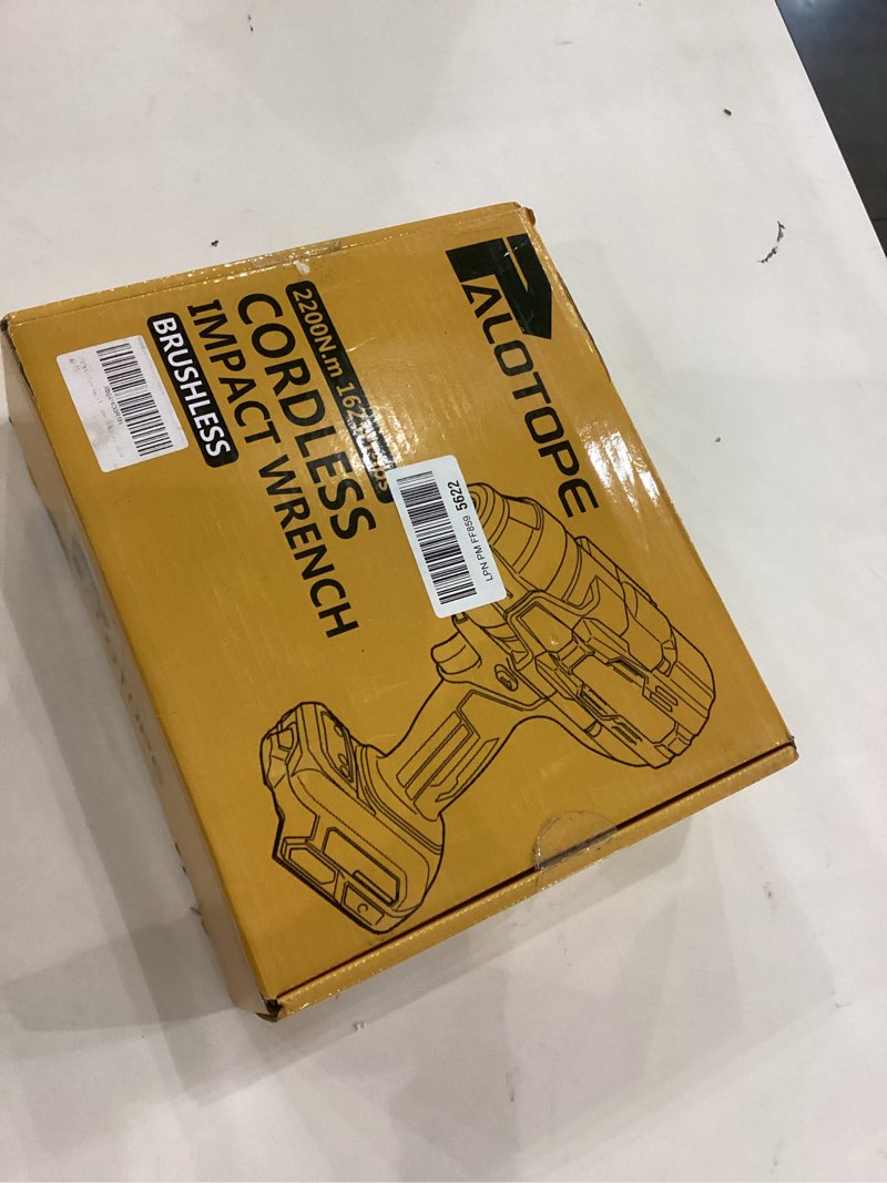 Condition photo showing New/Like New for 1/2" 1623FT-LBS Cordless Impact Gun Compatible with DeWalt Battery, 2200Nm Brushless Electric Wrench with LED Light, High Torque Power Driver Pistola Llave de Impacto for Truck (No Battery) Gray