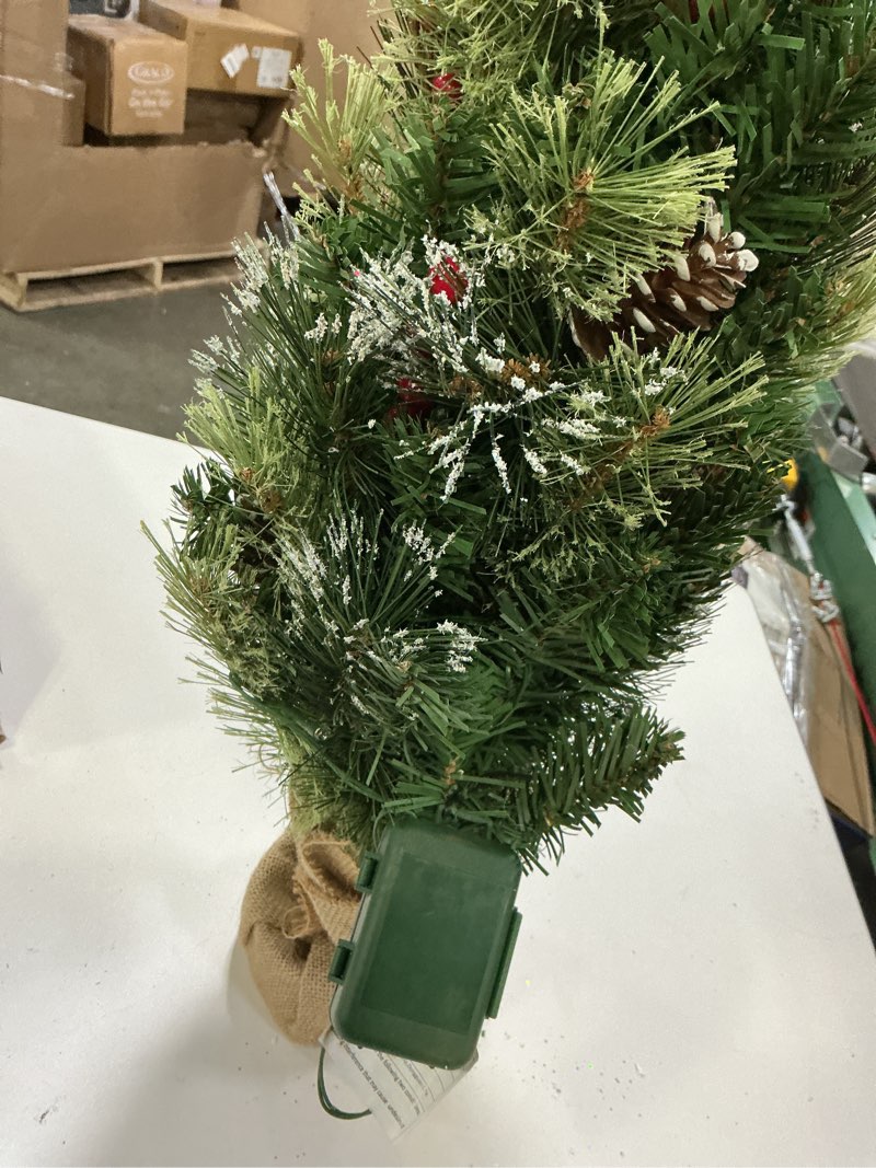 Condition photo showing As Is for (Similar)1pc Christmas Tree Tabletop Xmas Trees Artificial Pine Trees Miniture Decoration Pine Trees PVC