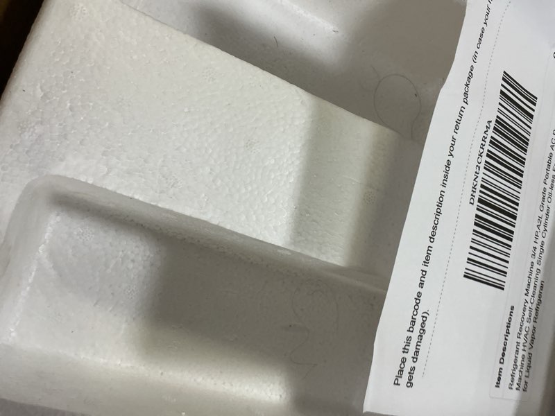 Condition photo showing New/Like New for Refrigerant Recovery Machine 3/4 HP,A2L Grade Portable AC Recovery Machine HVAC Self-Cleaning Single Cylinder Oil-less Freon Recycling Unit for Liquid Vapor Refrigeran