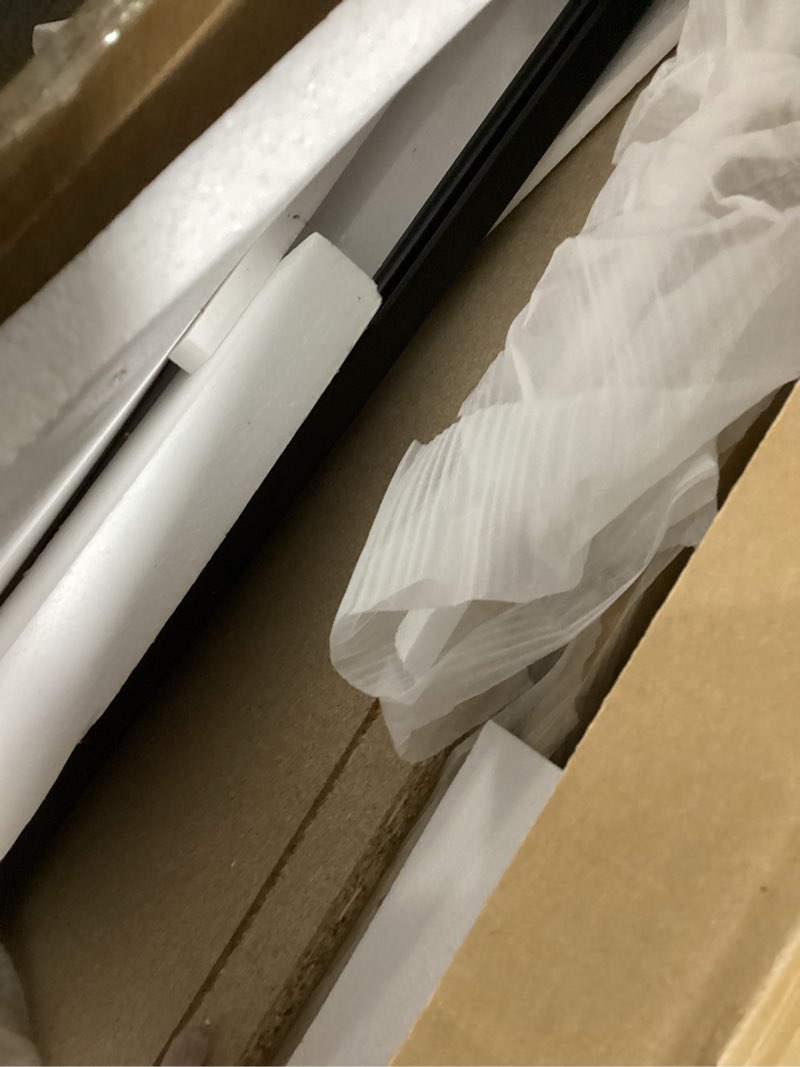 Condition photo showing As Is for Modway Render Mid-Century Modern Low Profile 71 Inch Media Console TV Stand in Oak, 71"