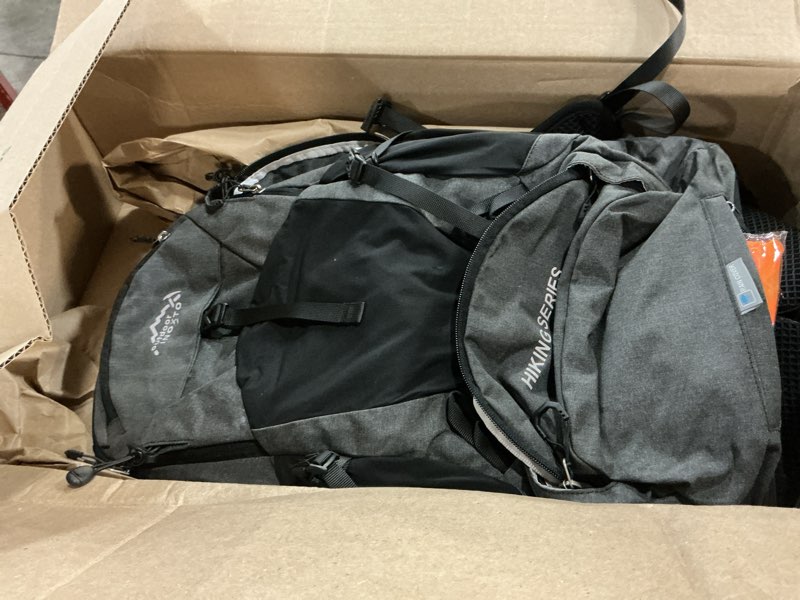 Condition photo showing As Is for ix inoxto hiking backpack, 26l/40l waterproof hiking daypack with 3l water bladder and rain cover, lightweight travel camping backpack for men women (black) black 26l